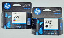 Cartucho De Tinta HP 667 negro y tricolor NUEVO