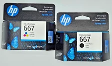 Cartucho De Tinta HP 667 negro y tricolor NUEVO