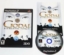 GoDai: Elemental Force (Sony Playstation 2 Game PS2) NM Complete Black Label