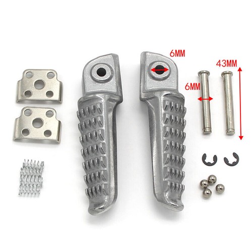 Front Footrests Foot pegs For Kawasaki KLE650 KLZ1000 Versys 2007-2015 ZR1100 - Picture 14 of 14