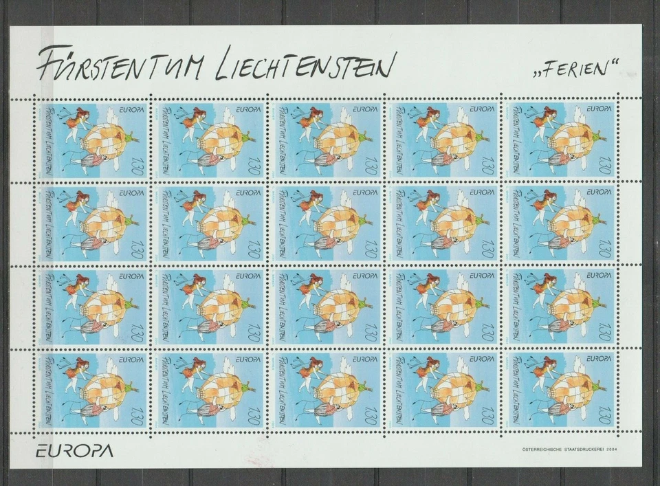 s36067 LIECHTENSTEIN 2004 EUROPA CEPT POSTFRISCH ** MS HOLYDAYS