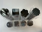 The Pampered Chef Lot 4 Bread Tube Baking Pan (Heart, Flower, Square, Scallop)