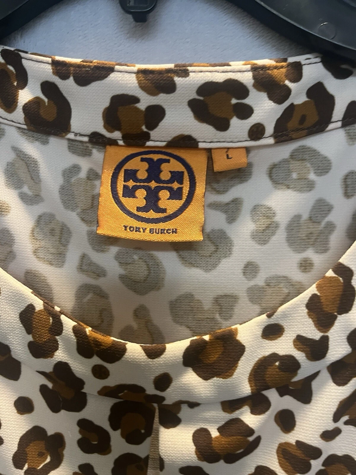 Abito Tory Burch Gladys donna L stampa leopardata manica svasata