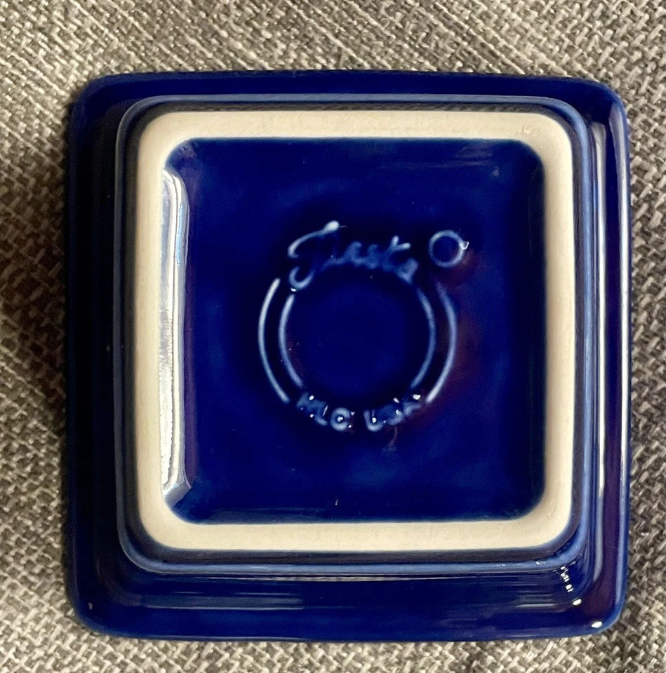 Fiesta Ware ‘Belk’ Twilight Covered Box 9oz. 1444 346 - Image 3 of 4