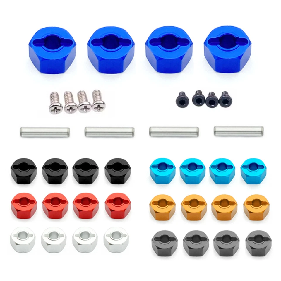 4x RC Radmitnehmer 5/6/7mm Sechskant Radnabe Spurverbreiterung für Traxxas usw - Bild 3 von 4