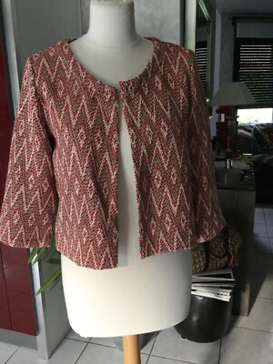 Veste LA FEE MARABOUTEE Rouge - Taille 38 - Neuf Sans étiquettes - Style Parka