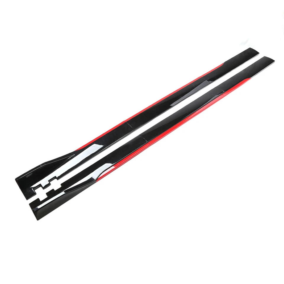 For Ford Taurus 78.7" Red Side Skirt Extension Body Kit Lip Splitters - Image 4 of 4