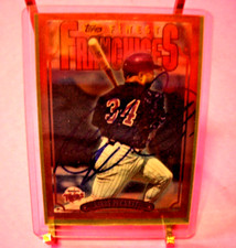 Kirby Puckett - 1996 Topps Finest Franchises Card # 271 - Autograph