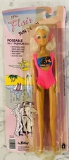 VINTAGE FLAIR SUN 'N FUN BY TOTSY 11 1/2" POSEABLE BLONDE FASHION DOLL #1900-WA