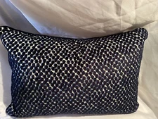 Ryan Studio Throw Pillow Down Feather NWOT Linen Back Silk Trim $170 Retail USA