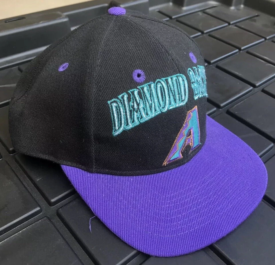 Vintage 90s Arizona Diamondbacks Twins Enterprise Snapback Hat Cap Genuine MLB - Image 2 of 4