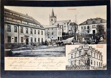 AK Eppendorf Albertplatz mit Gasthof und Post...