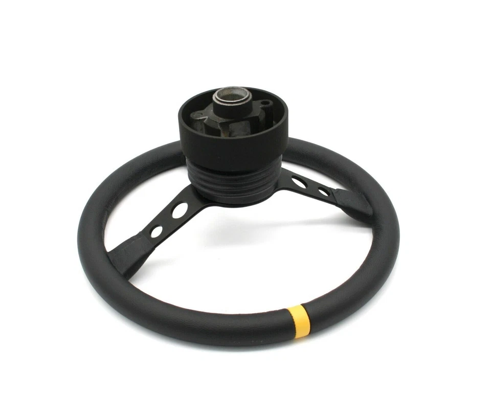 Volante de cuero MOMO Mod.07 350 mm con kit de buje Boss para Porsche 911 912 Foto 2 de 4