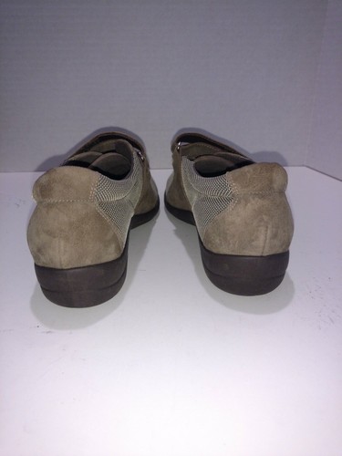 Munro Jolie Taupe Fabric/ kid Suede Slip On Comfort Size 7.5 N NICE - Picture 4 of 9