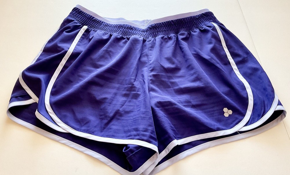 Tex Gear Workout Gear Athletic Women’s Shorts Purple W/Lavender Piping Size (L)