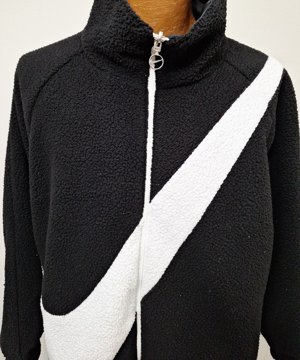 NIKE - NIKE WMNS SWOOSH SHERPA JACKET Mサイズ Nike Women's Sportswear Swoosh Sherpa Full-Zip Jacket, BLUE