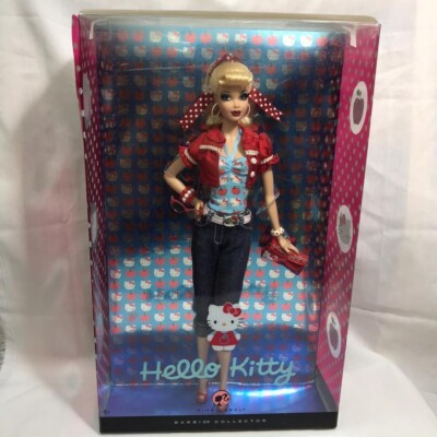 Barbie x Hello Kitty Collaboration Mattel SANRIO Apple Tree 2008 Doll Figure