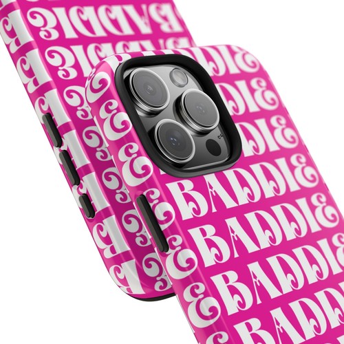 Baddie Phone Case - white on pink - 第 10/108 張圖片