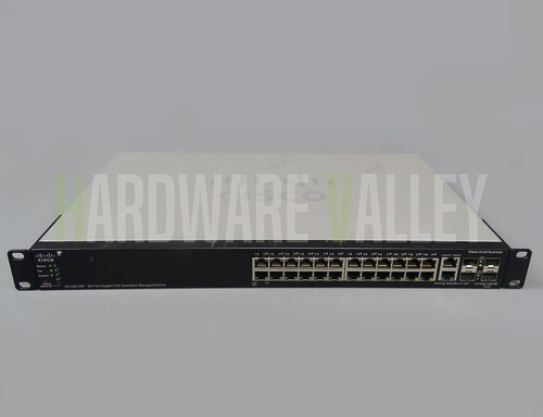 CISCO SG500-28P-K9-G5 SG500-28P 28-port Gigabit POE Stackable Managed - 第 1/5 張圖片