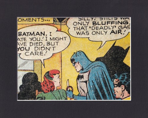 8X10" Matted Print Golden Age Comic Book Art: Batman #50, Dec 1948-Jan 1949