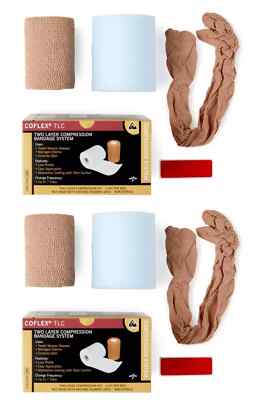 2x Andover Coflex TLC Two Layer Compression Bandage System AND7800 -EXP 7/25