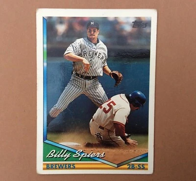 1994 TOPPS Carte BASEBALL n° 73 BILLY SPIERS BREWERS Trading Card - Photo 1/2