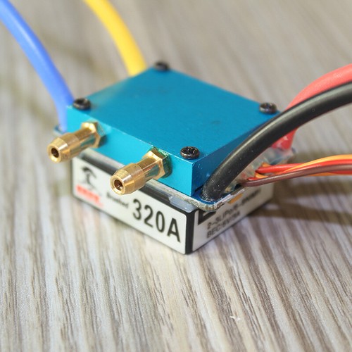 320A 3S with Fan 5V 3A BEC T-Plug Waterproof Brushed ESC For 1/10 RC Car - Picture 6 of 7