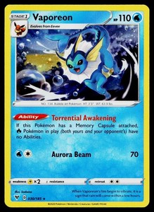Vaporeon 030/185 Vivid Voltage Cosmos Holo Promo