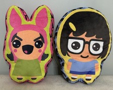 Bob's Burgers Tina Belcher And Louise Belcher Shaped Plush Pillows Set Of 2