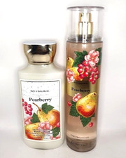 BATH BODY WORKS PEARBERRY FINE FRAGRANCE MIST BODY LOTION 8 OZ SET OF 2
