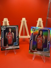 2026 Donruss WNBA Lauren Betts Rated Rookie Green Shimmer & Holo Mystics