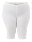 Just My Size Women’s White Pull On Capri Pant W/Bling Tab Hem Size 0X NWT — photo 8