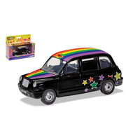 Peace And Love London Taxi Raimbow Mm 128 1:36 Corgi Taxi -D- Neues Modell