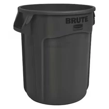 Rubbermaid Commercial 1779734 Brute 20 Gal Round Heavy Duty Plastic Can, Black,