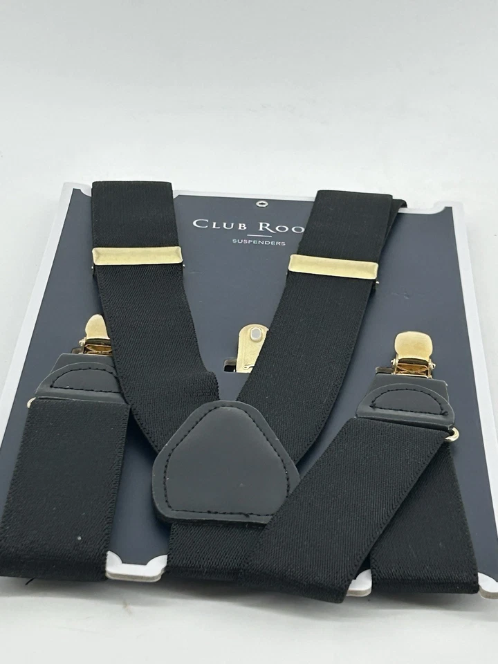 Tirantes Club Room Nuevos con Etiquetas Negro Talla Única Dorado Herrajes Foto 2 de 4