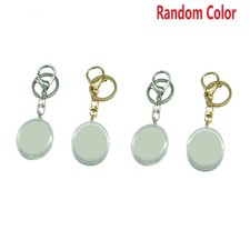 Coins Holder Keychain Capsule Storage Box Key Ring For 30mm Round Coin