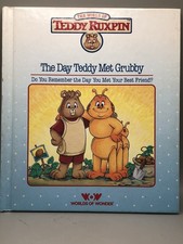 1986 Teddy Ruxpin The Day Teddy Met Grubby Book Only