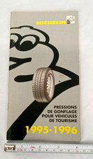 1995-1996 Vintage French Michelin Bibendum Car tires inflation book 50 pages