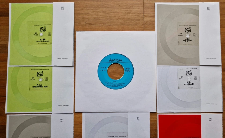 A-ha | AMIGA GDR EP Take On Me + 10× FREE FLEXI-DISC Single 5½" Coloured PL - Bild 3 von 4