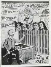 1934 Press Photo Cartoon illustration of public's reaction to Sanatorium idea