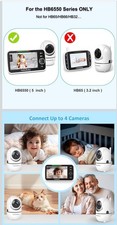 HelloBaby HB6550 5" Digital Video Baby Monitor, Two Way Audio, Wireless, 2.4GHz