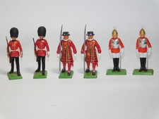 Britains Limited Miniature Soldiers 1973 Red - Lot of 6 - Read