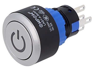 LAS1-AWY-11ZT/G/12V Schalter: Druck Pos: 2 SPDT 0,5A/220VAC 1A/12VDC ON-(ON) IP4