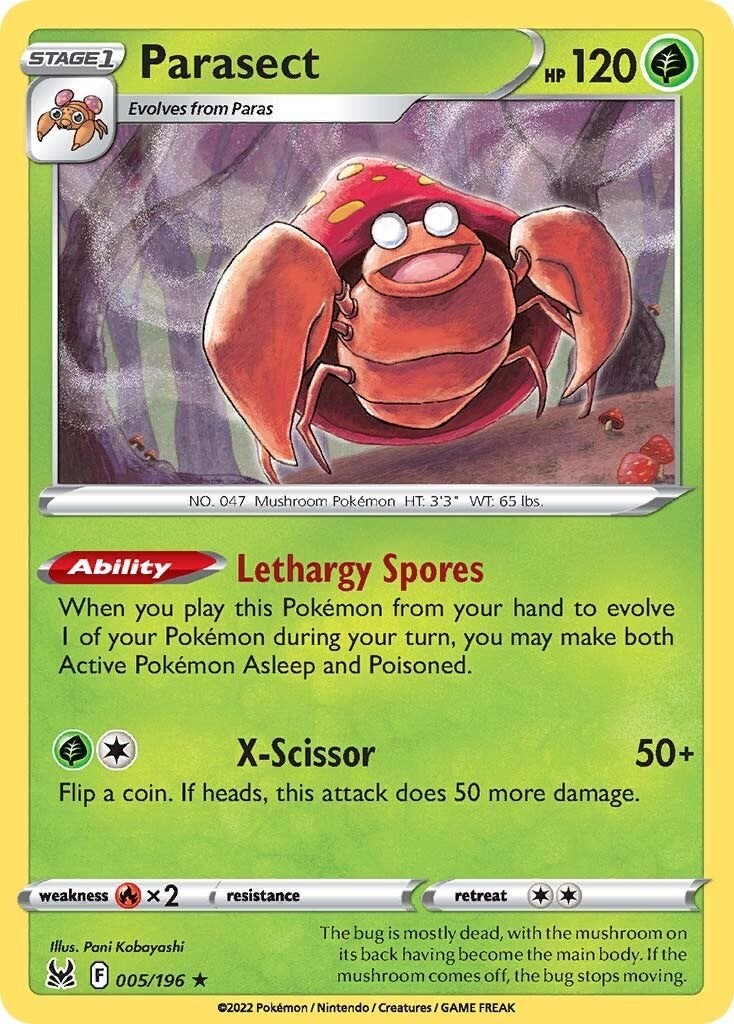 MP - Parasect SWSH11 - 005/196 SWSH11: Lost Origin