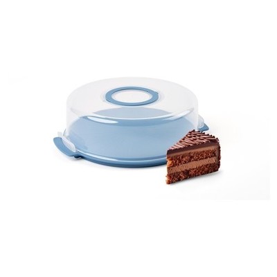 Guzzini Tortenhalter CHEF LINE Cake & Go niedrig hellblau