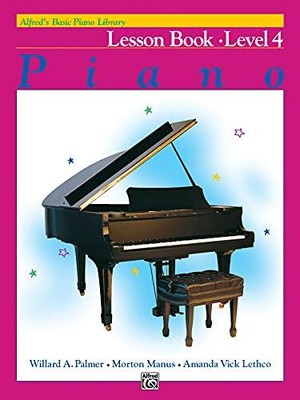Alfred's Basic Piano Library Lesson Book, Bk 4 - Paperback - GOOD