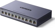 UGREEN 10 Port Gigabit PoE LAN Switch, 8 PoE-...