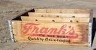 Vintage Frank's Quality Beverages Crate 18" x 13" x 5" "It's the Best"