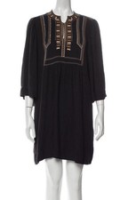 ISABEL MARANT Black Traditional Embroidered Doen Dress From Net A Porter £385