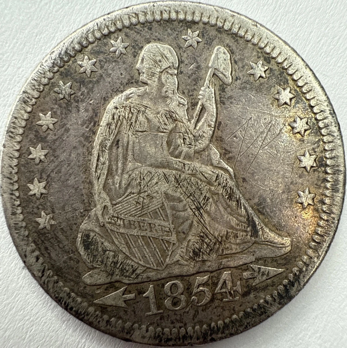 1854 Year Seated Liberty US Quarters (1838-1891) for sale | eBay